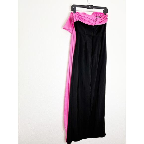 NWT Hutch Serina Strapless Column Bow Maxi Dress Size 00 Wedding Cocktail Gown - Picture 12 of 13